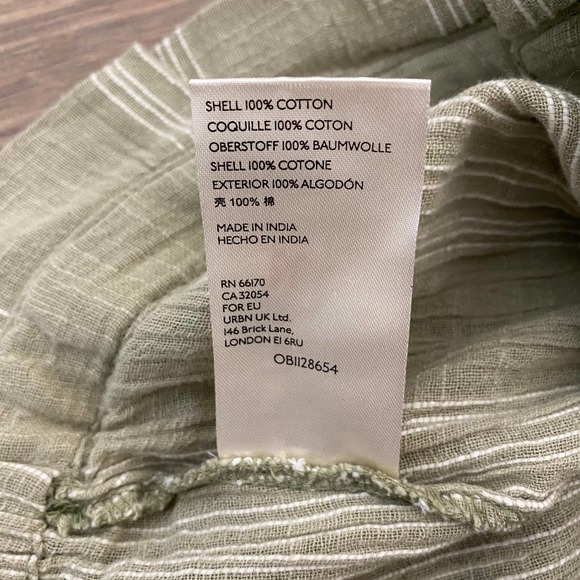 NWT Free People Semi Sweet Sage Striped Pant - Picture 9 of 11